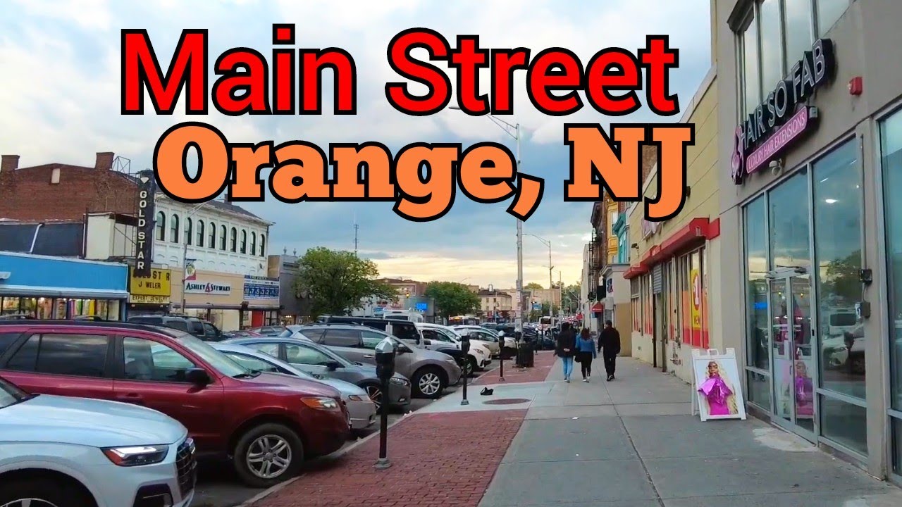 Walking on Main Street in the City of Orange, New Jersey | West Orange to East Orange