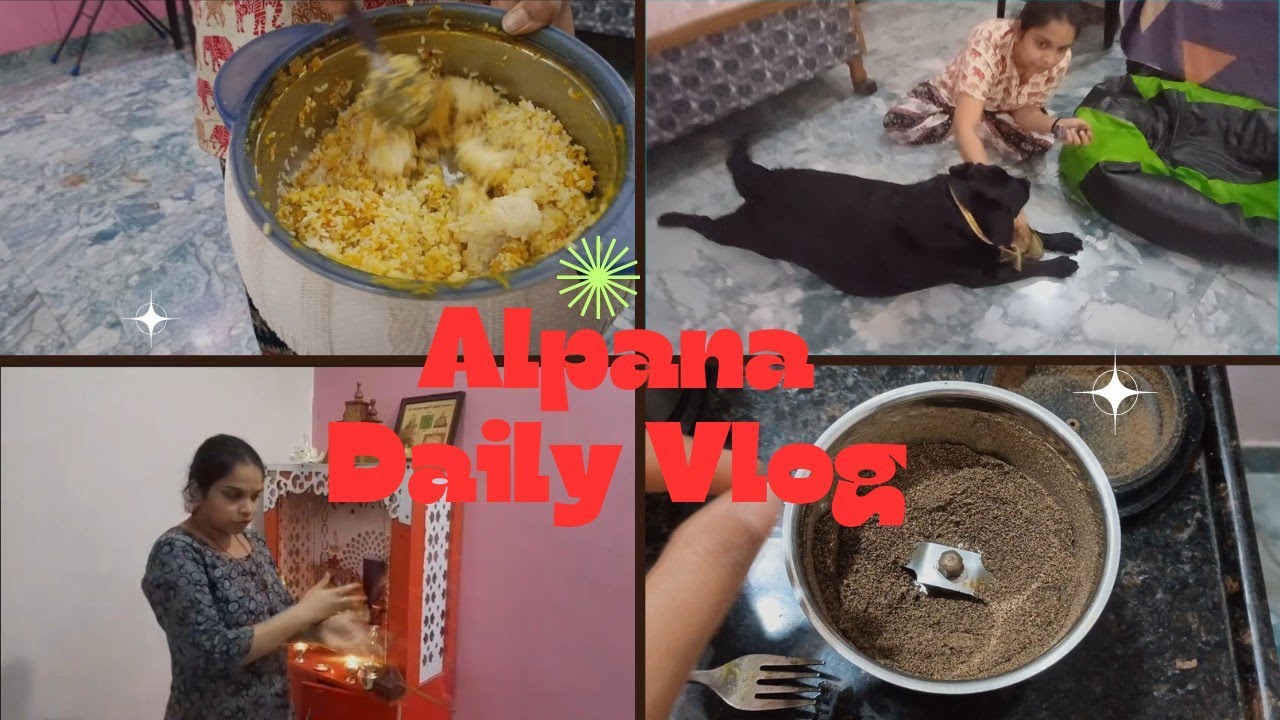 Alpana ka pehla din vlog channel me