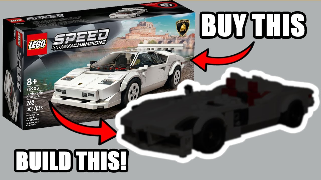 TOP 10 Alternate Builds for Lego Speed Champions set 76908 Lamborghini Countach (Part 2)