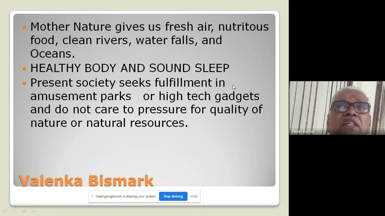 Webinar on Shaping Life Style for Protection of Environment