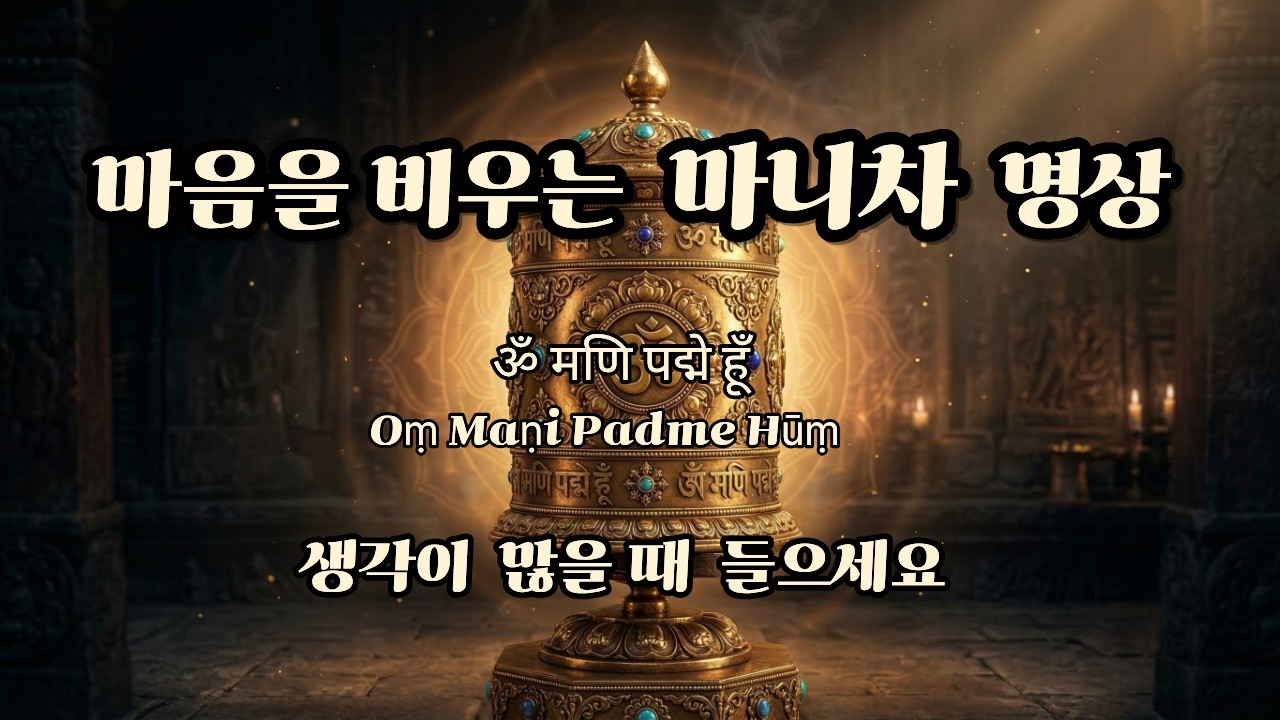 마니차 라이브 | 밝은 서원과 복덕을 담아 돌리는 기도의 시간