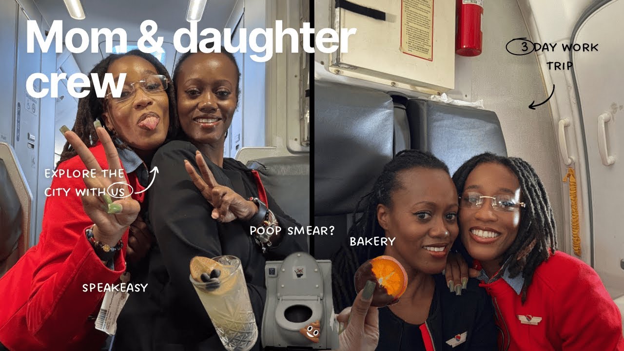 Flight Attendant Mom and Daughter Vlog | Working a 3 Day Trip with Kansas City & Pittsburgh Layovers