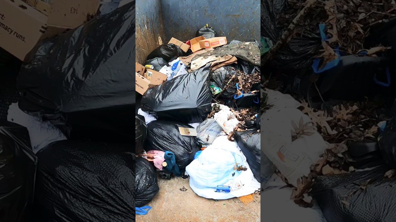 bag crushin #compactor #garbageman #dumpman23