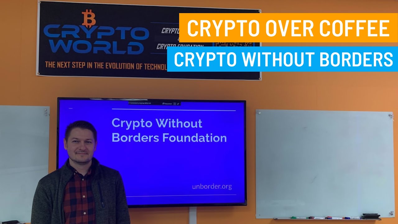 Crypto Over Coffee - talking about  Crypto Without Borders Foundation