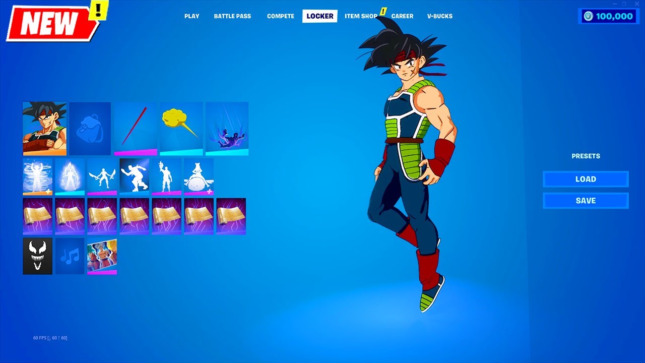 Бардок — Отец Гоку, воссоздание новой коллаборации Fortnite x Dragon Ball Z