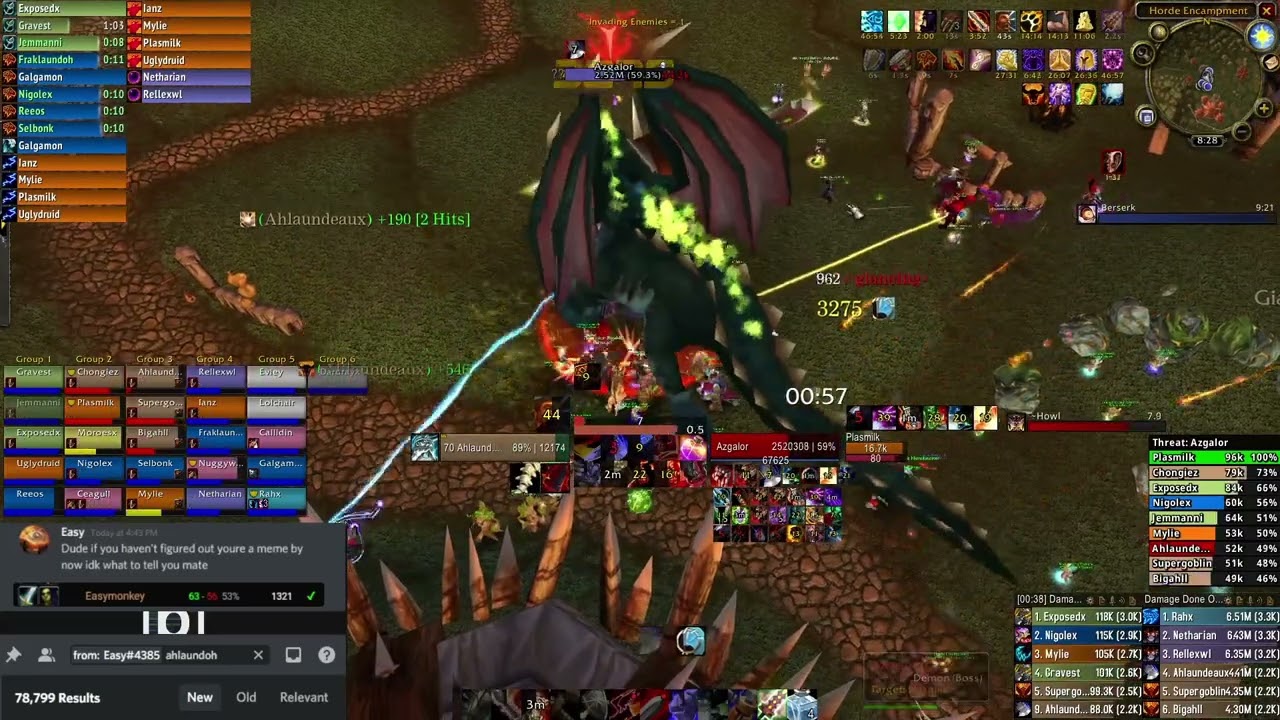 #1 World DPS Azgalor | Burning Crusade Classic Arms Warrior