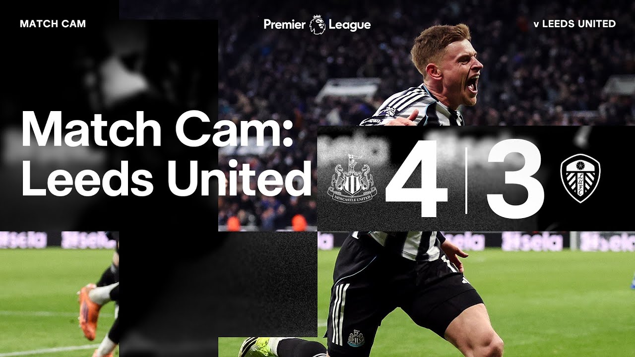 HARVEY BARNES' 102nd MINUTE WINNER 🤯 Match Cam 🎥 Newcastle United 4 Leeds United 3