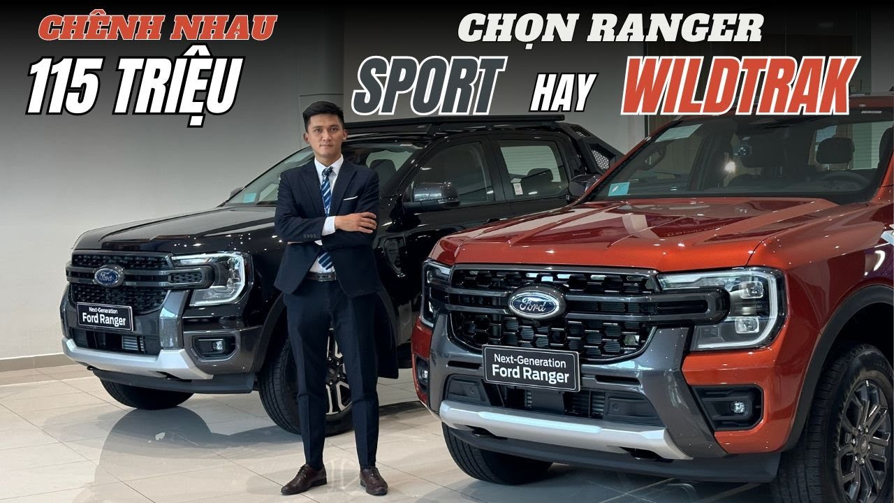 So s&aacute;nh Ford Ranger Sport - Ranger Wildtrak 2024 | Nh&igrave;n tưởng giống nhau nhưng kh&aacute;c ho&agrave;n to&agrave;n