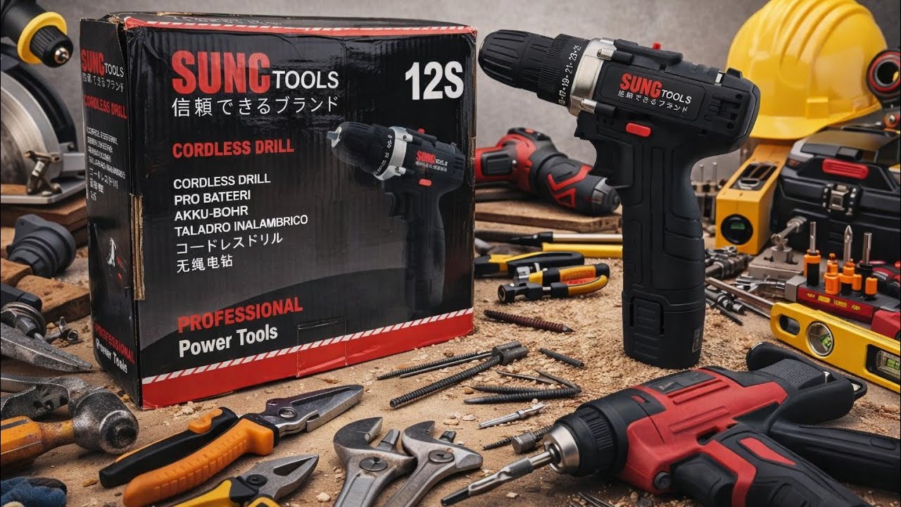 SUNC TOOLS BOR CORDLESS 12v - Murah meriah (apa adanya)