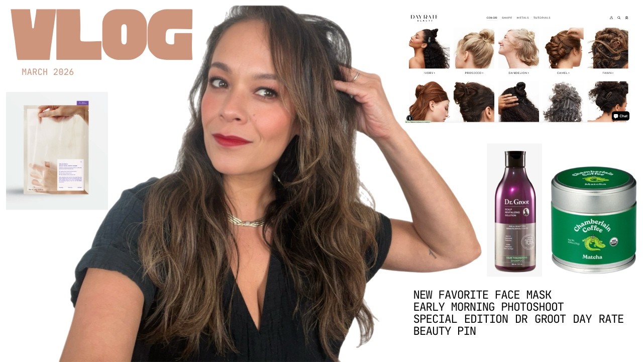 Celeb Hairstylist VLOG: Come to a Photoshoot with Me + Current Beauty Favorites ✨