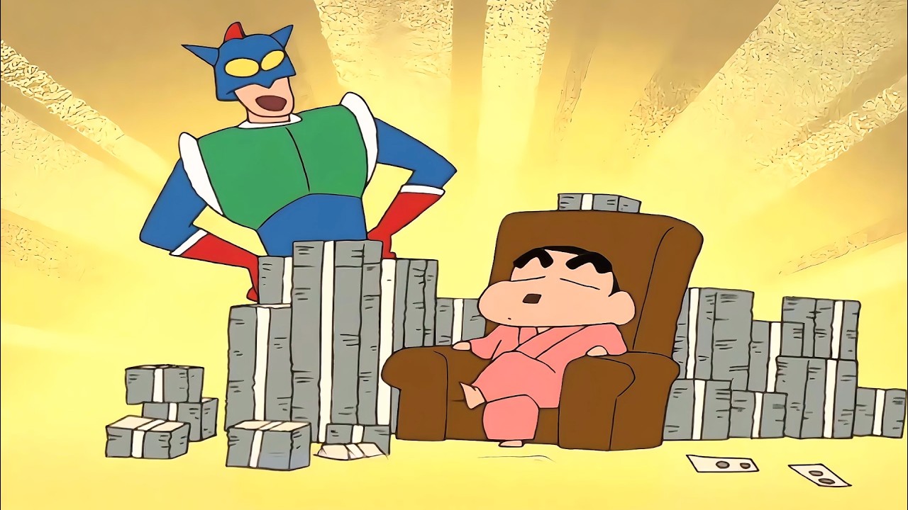 《蠟筆小新》小新爲了變成百萬大佬，決定做家務賺些零花錢！#蜡笔小新   #動畫 #卡通 #動漫 #二次元 #short #搞笑 #spongebob