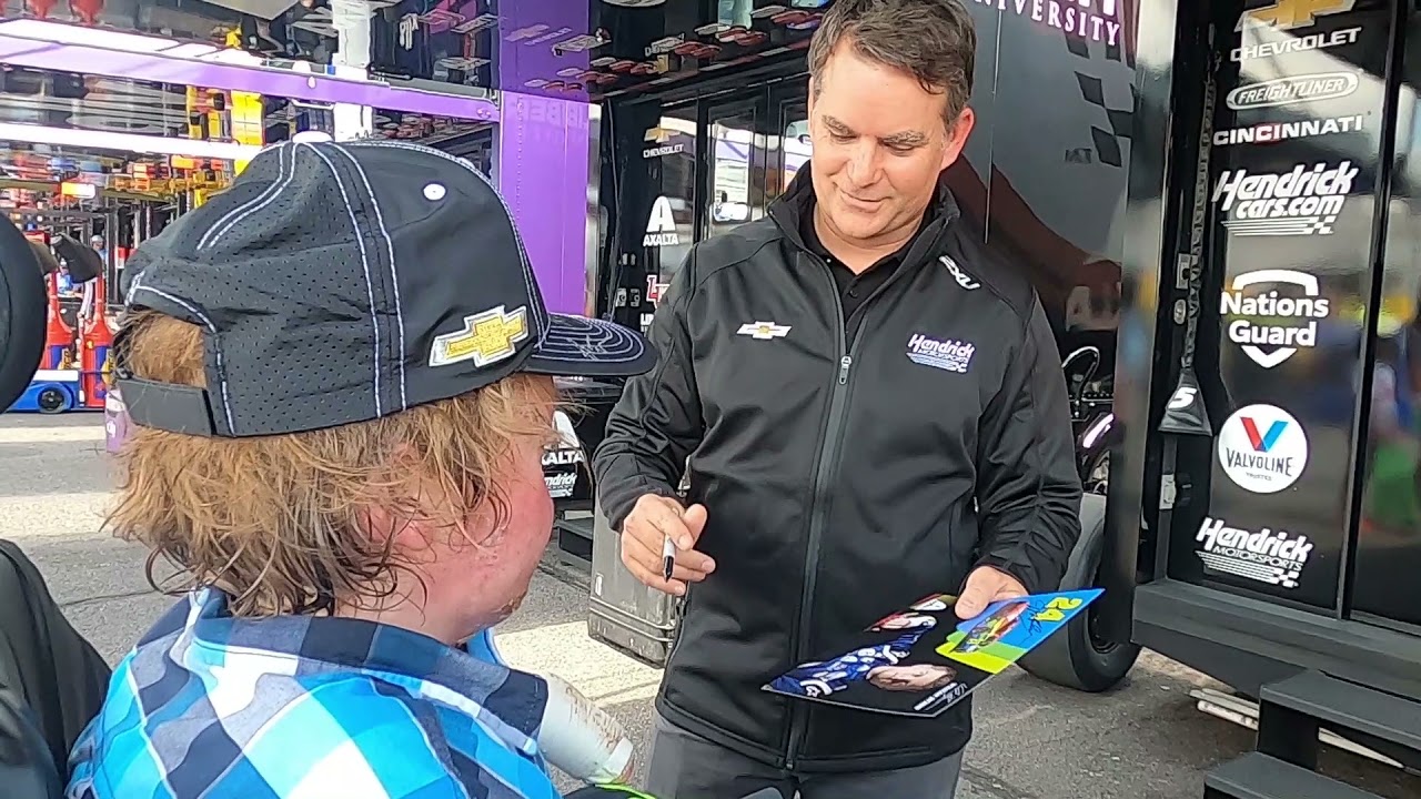 Jeff Gordon and Stephen Thomas Meet at Pocono 6 27 21