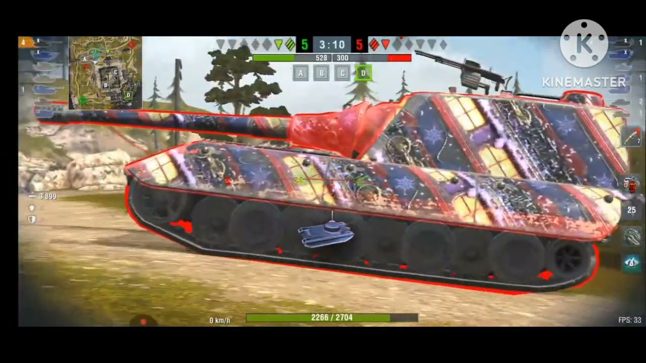 60TP Lewandowskiego dmg 5273 kill 5 tank mad game mod gameplay Wotblitz 