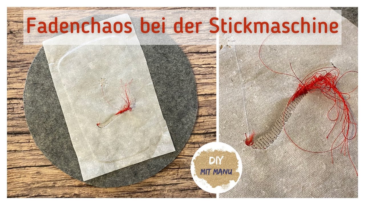 Stickmaschine Fadenschlaufen Fadensalat - Das könnte helfen