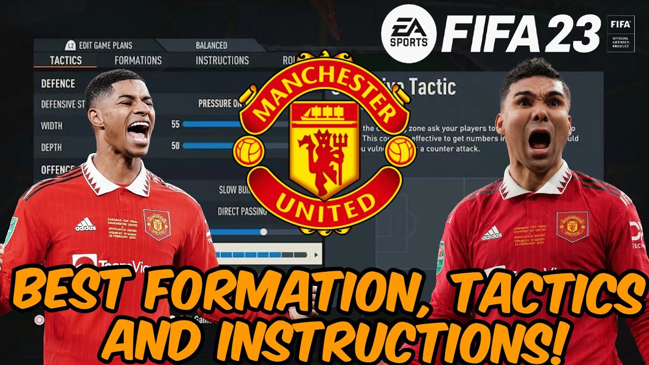 *UPDATE 4.0* FIFA 23 - BEST MANCHESTER UNITED Formation, Tactics and Instructions