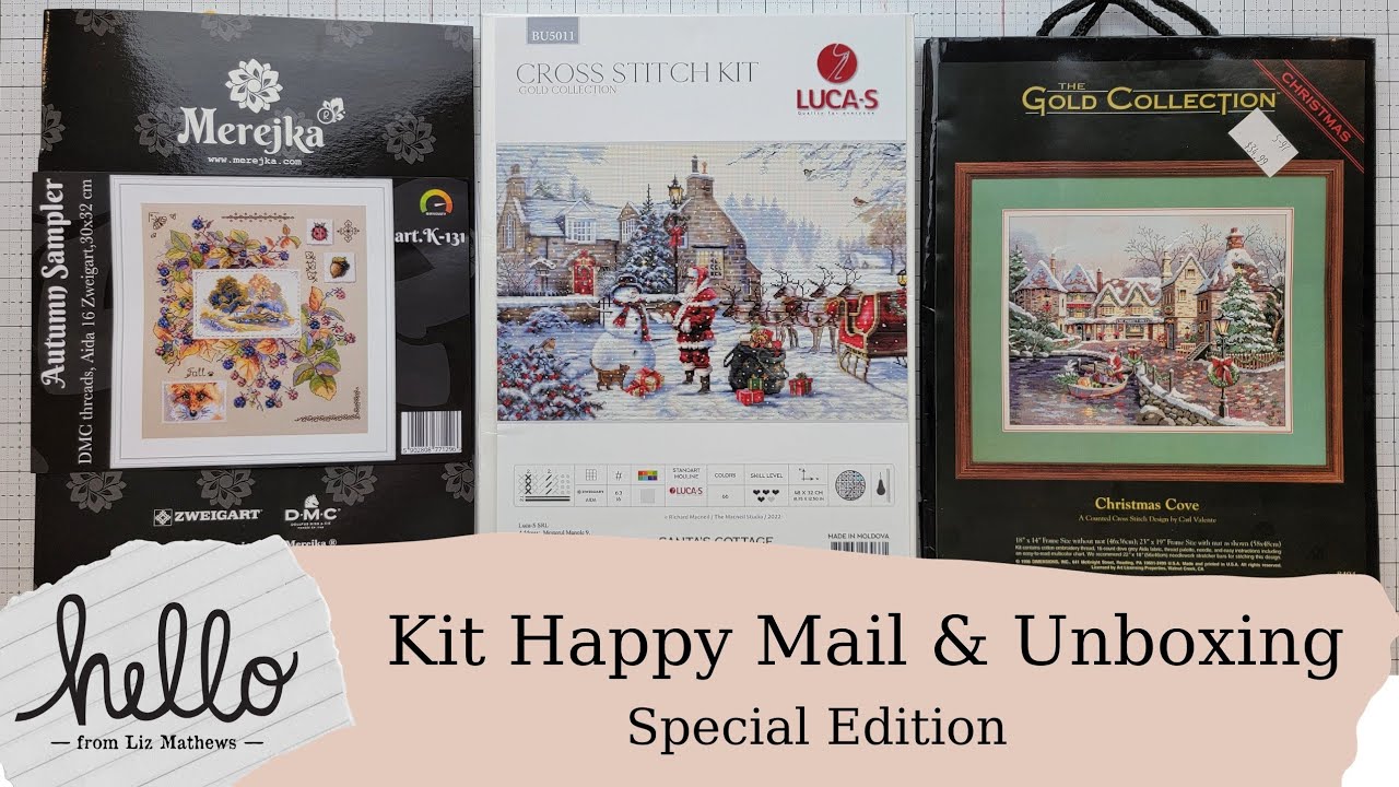 Hello From Liz Mathews Special Edition: Happy Mail and Unboxing kits! Flosstube