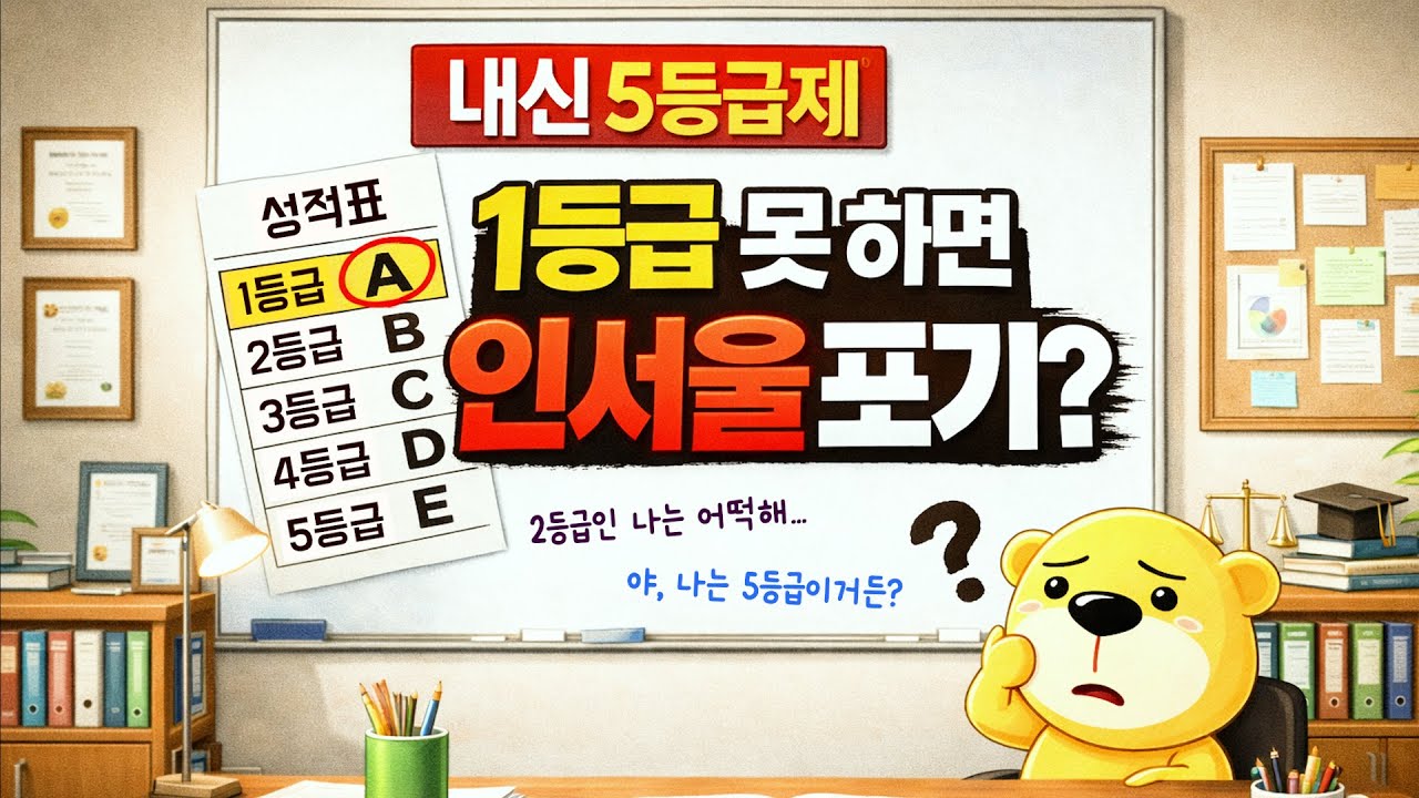 [입시는 수하랑]  5등급제에서 각 등급별 현실적인 입시 전략
