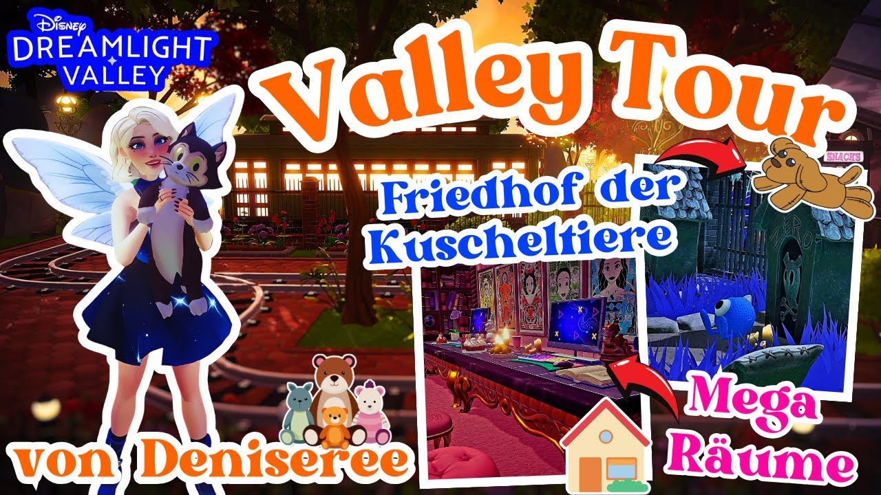 VALLEY TOUR von Deniseree | 🧸 Friedhof der Kuscheltiere & krasse Räume in Disney Dreamlight Valley ✨