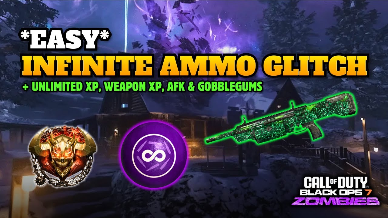 INFINITE AMMO GLITCH (Unlimited XP, Weapon XP, AFK & Gobblegums) | BO7 Zombies