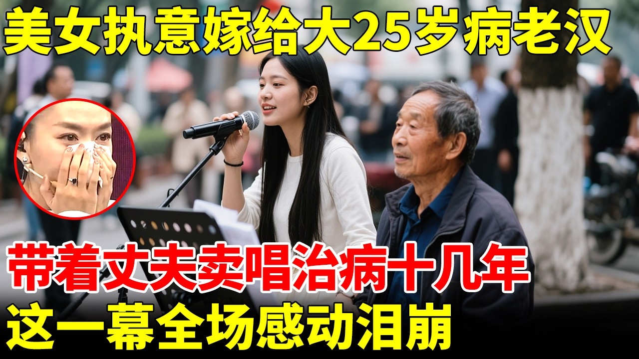 武汉美女执意嫁给大25岁病老汉，生下两个孩子！背着丈夫卖唱治病十几年，全场感动泪崩【王芳王为念访谈】