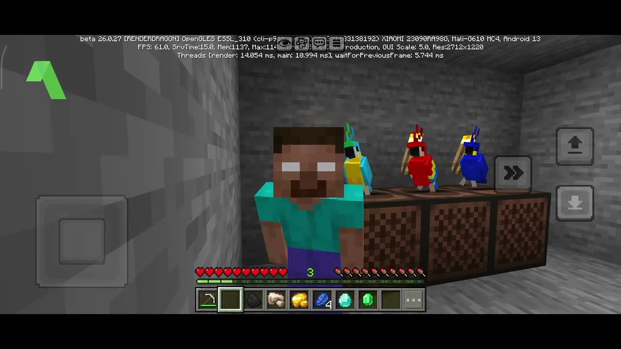 Lava chicken dance 🥰 with herobrine 