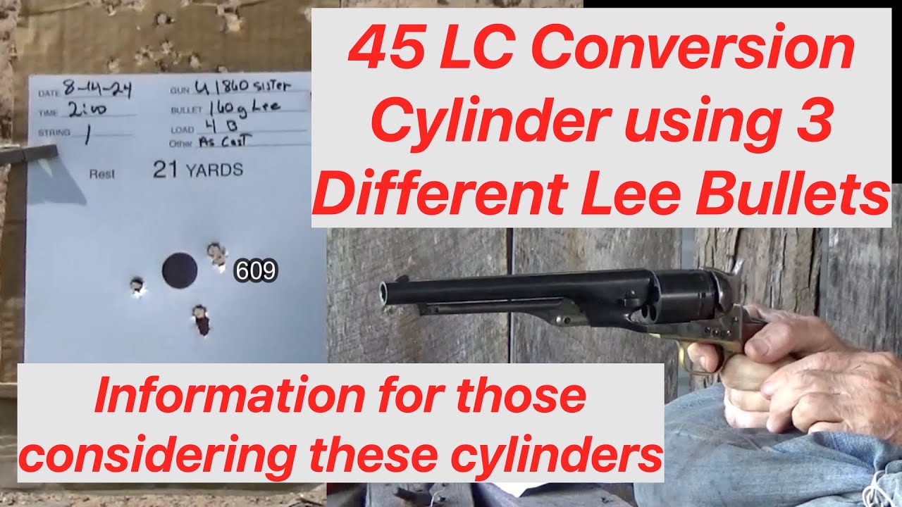 Uberti 1860 & 45 Colt Howell Cylinder using 3 Lee Bullets