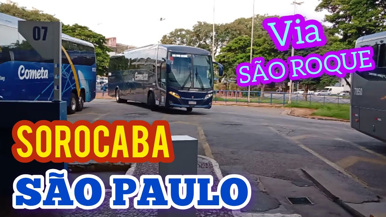 Viação Cometa # Sorocaba x São Paulo via São Roque/Raposo Tavares #viagem