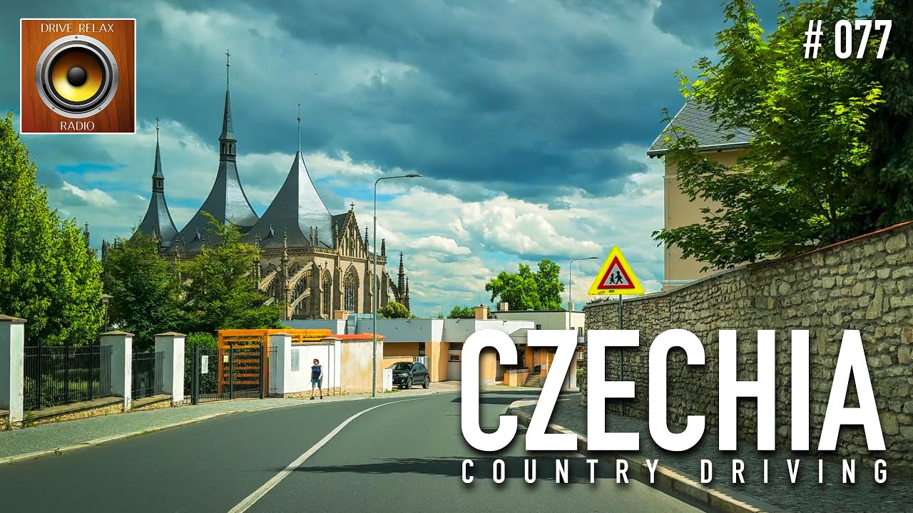 Czech Republic Driving Tour with Smooth Jazz 🎹 Czech Republic 4K HDR
