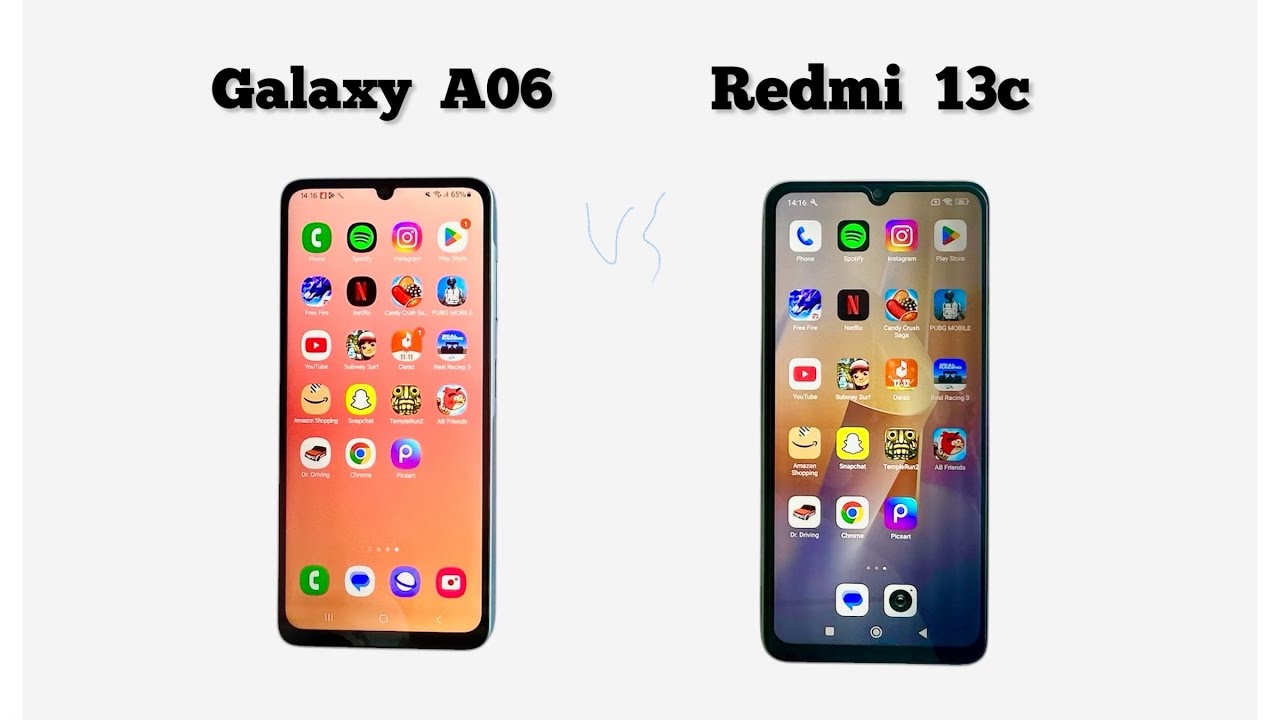 Samsung A06 vs Redmi 13c | Speed Test