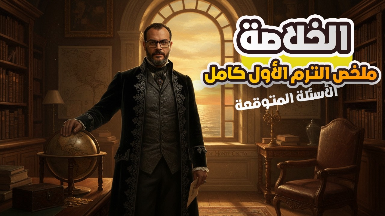 انجليزي تالتة ثانوي 2026 | قصة The Count of Monte Cristo الترم الاول | الخلاصة وأهم أسئلة الامتحان