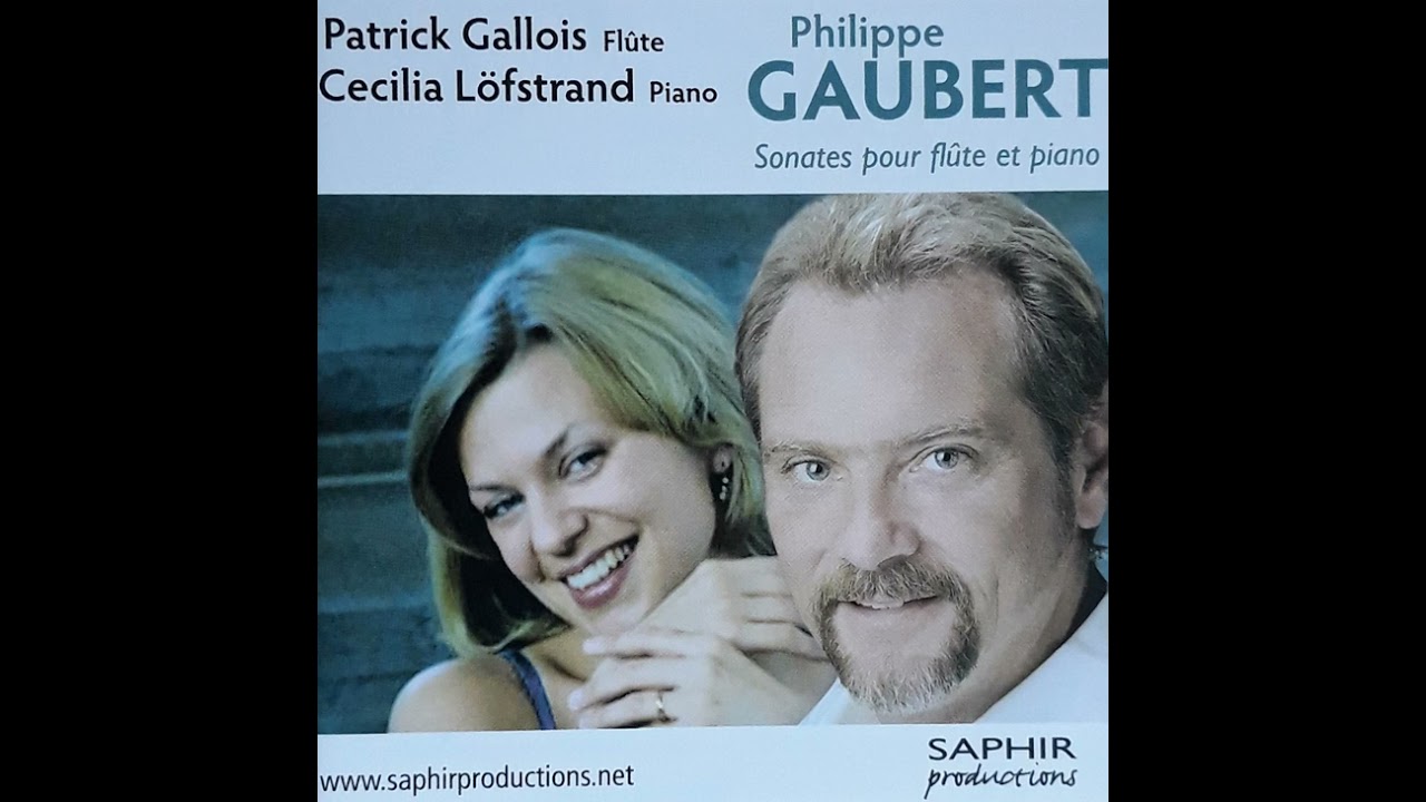 SONATA Gaubert 3:2 for Flute and Piano, P Gallois/C Lofstrand