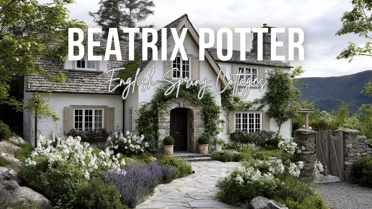 English Spring Cottages Inspired by Beatrix Potter and Countryside Charm