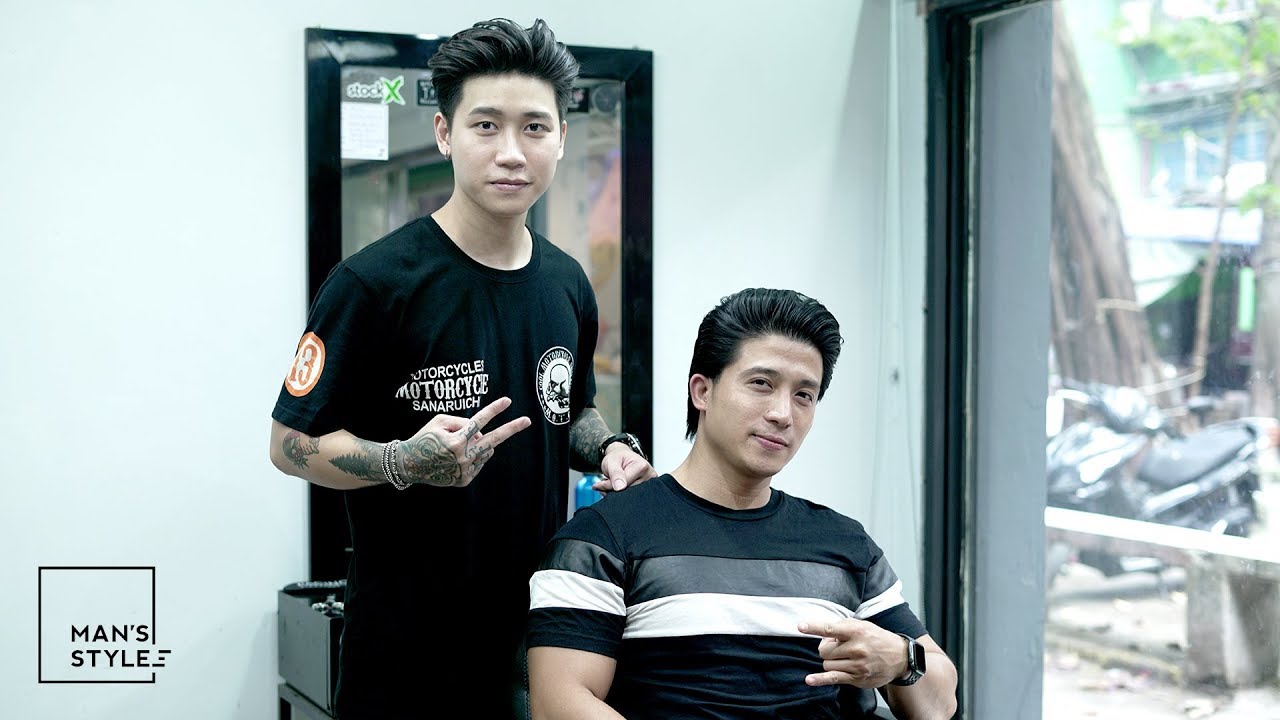 2019 Zuy Minh Salon * Slick back Long Trim - Haircut * Balm 2 LNY + PreStyler LNY + Resin LNY
