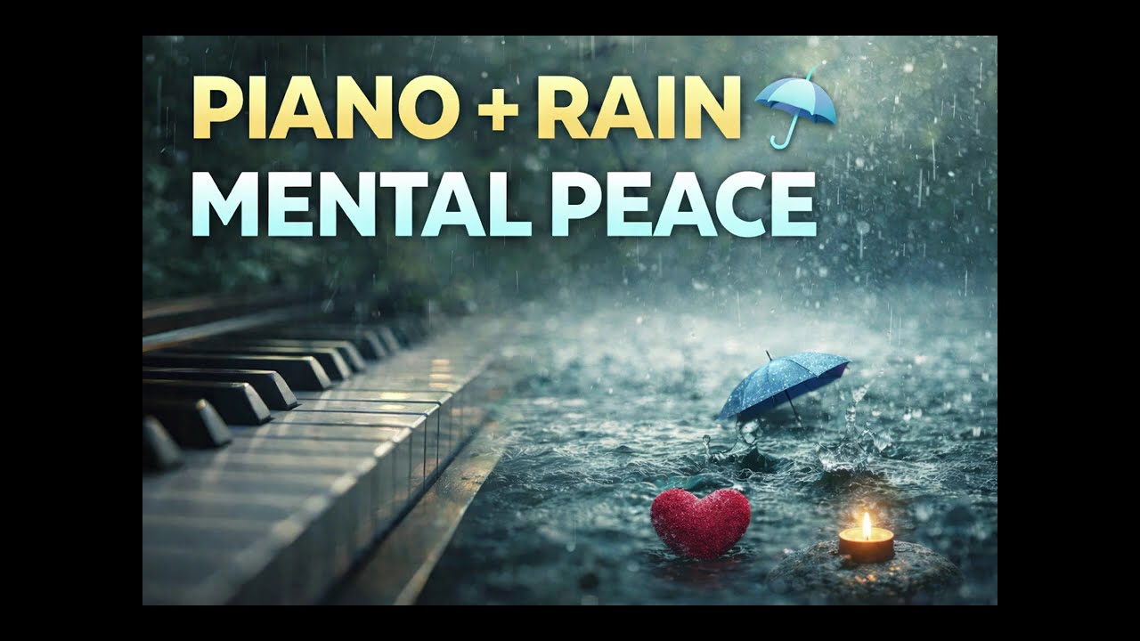 Soft Emotional Piano with Rain 🌧️ Mental Peace, Deep Relaxation & Stress Relief Music