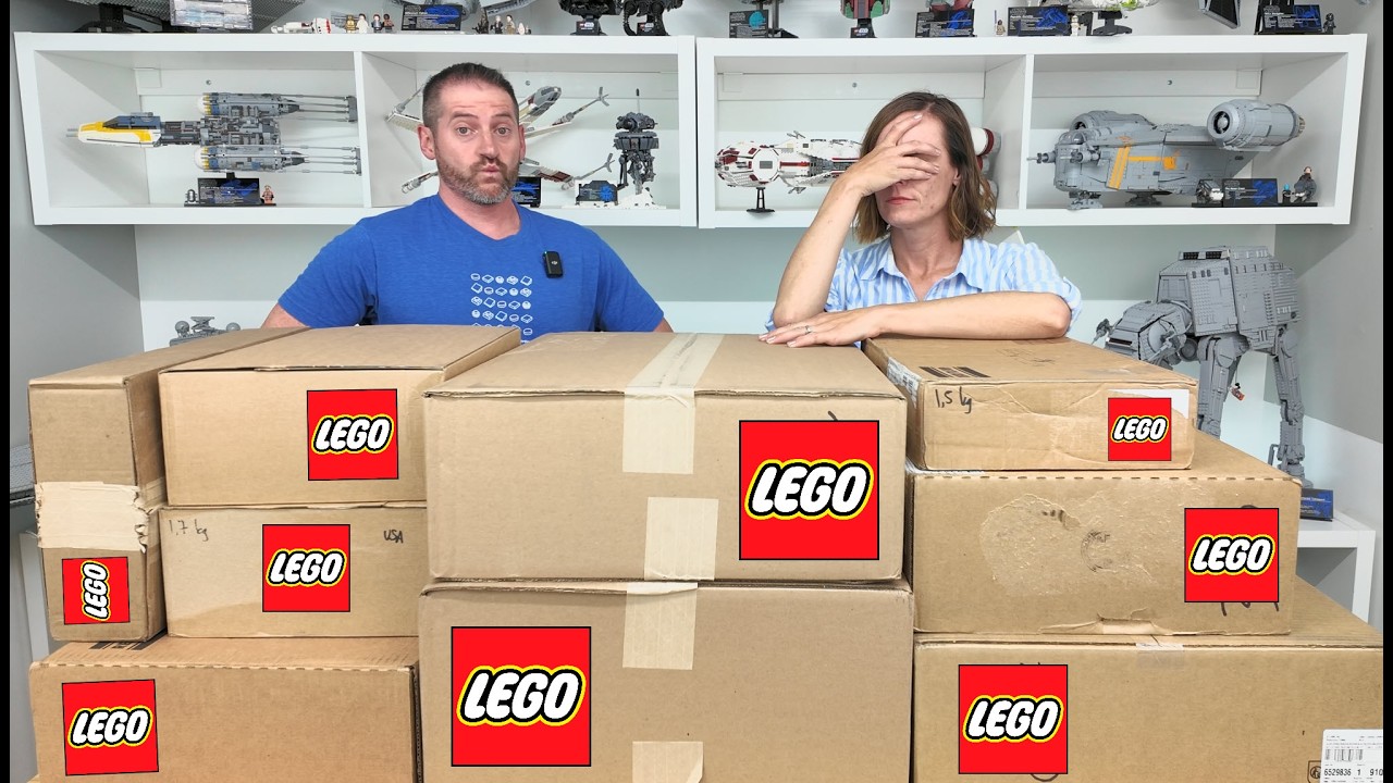 Сколько же тут LEGO! | Распаковываем посылку с LEGO вместе с женой