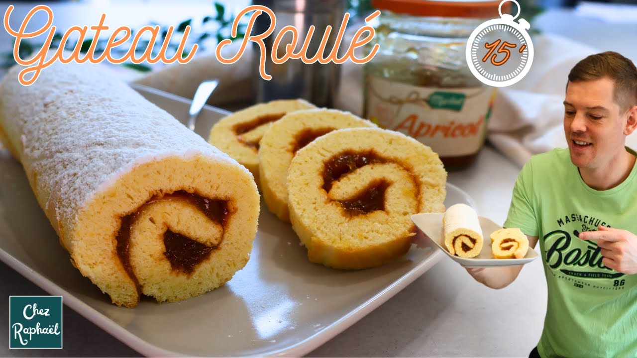 Recette facile du roulé à la confiture d’abricot – Moelleux garanti !