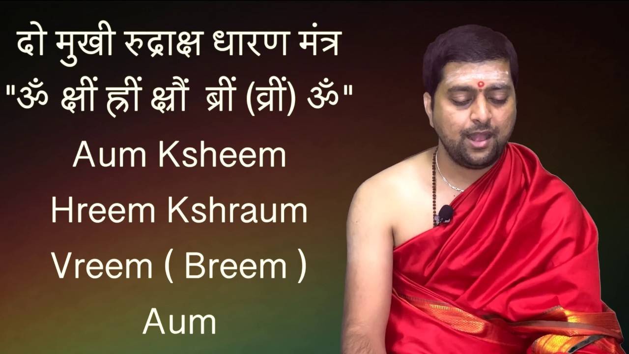 दो मुखी रुद्राक्ष धारण मंत्र | दो मुखी रुद्राक्ष धारण करने की विधि | 2 Mukhi Rudraksh Dharan Vidhi |