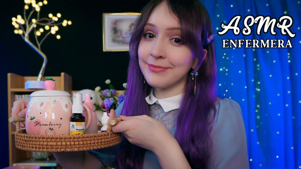 ⭐ASMR Enfermera te Cuida en tu CAMITA 🌙 Soft Spoken para dormir y relajarte