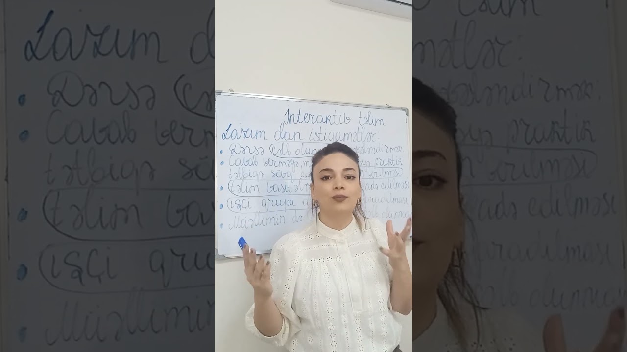İnteraktiv təlim. Dərsə cəlb olunma Refleksiya 1-ci hissə