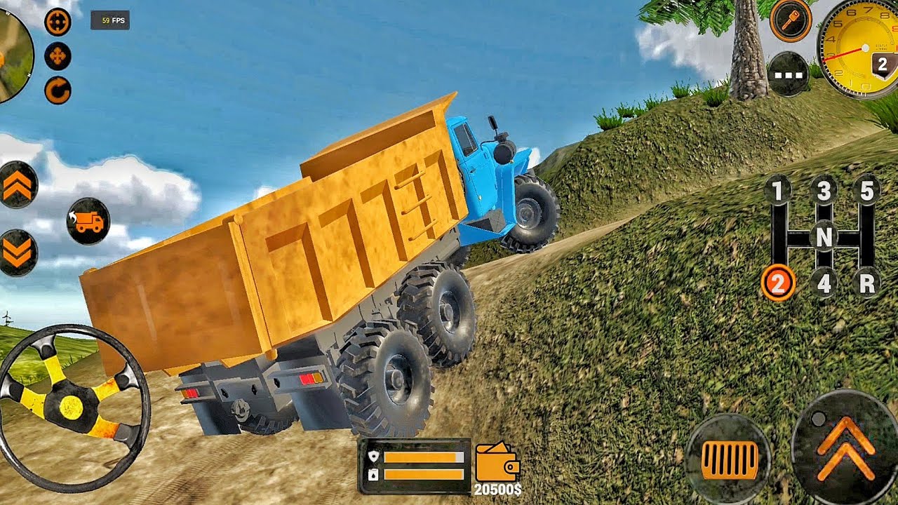 Backhoe Loader JCB Simulator Gameplay - Indian Vehicle Truck JCB Driving - Android Gameplay