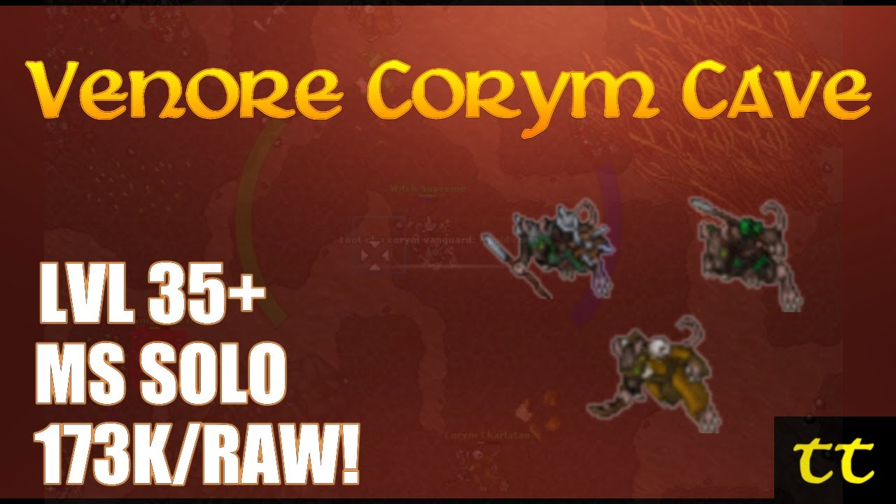 Venore Corym Cave - BEST SPOT for SOLO MS FACC (173K/RAW!) | TIBIA TIME