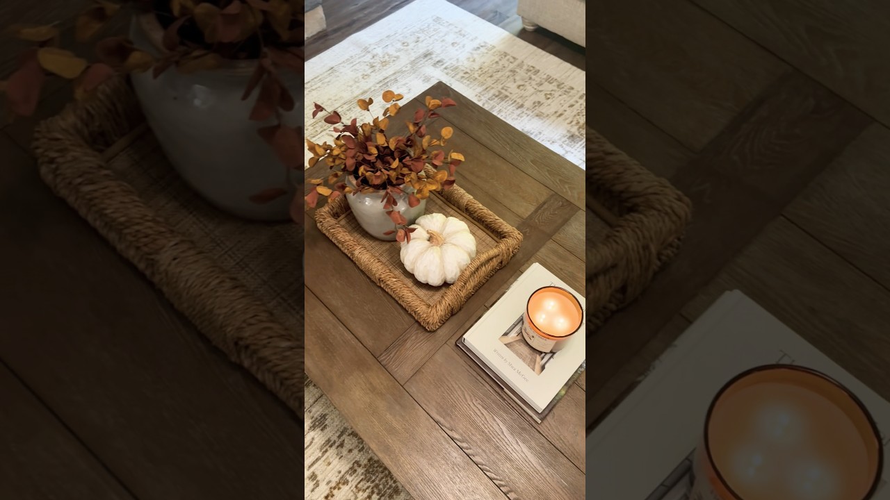 COZY FALL DECORATING 🍂🍁 #falldecor #cozyhome #decorate #clean #sahm