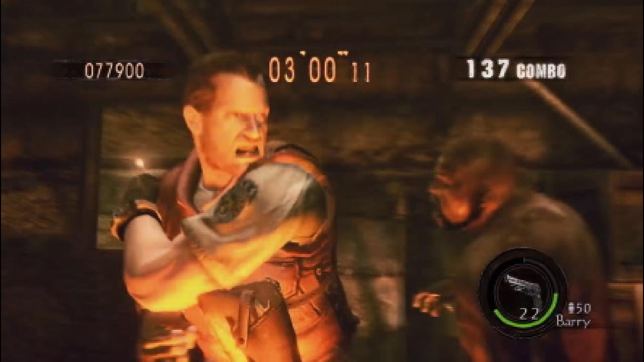 【バイオ5/RE5】 Mercenaries United SOLO Prison Barry 887,951