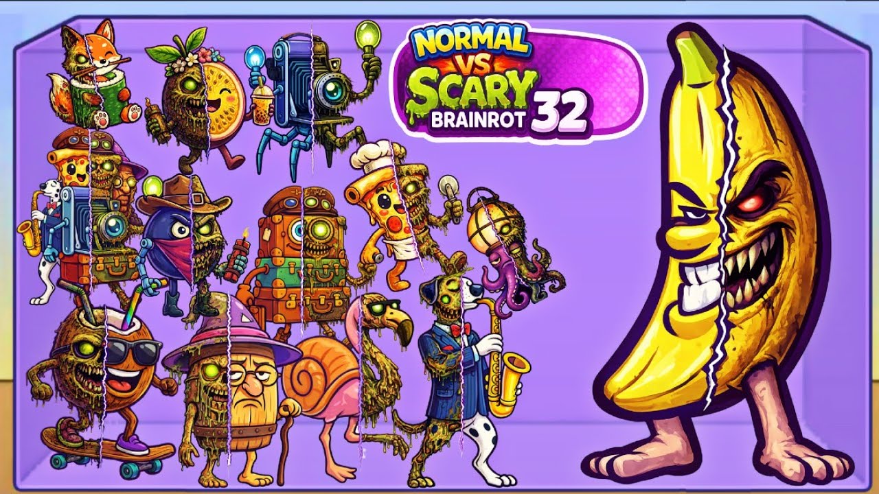 Merge Fellas Italian Brainrot 32 Normal vs Scary Gameplay Walkthrough Reaching Max Level ×2