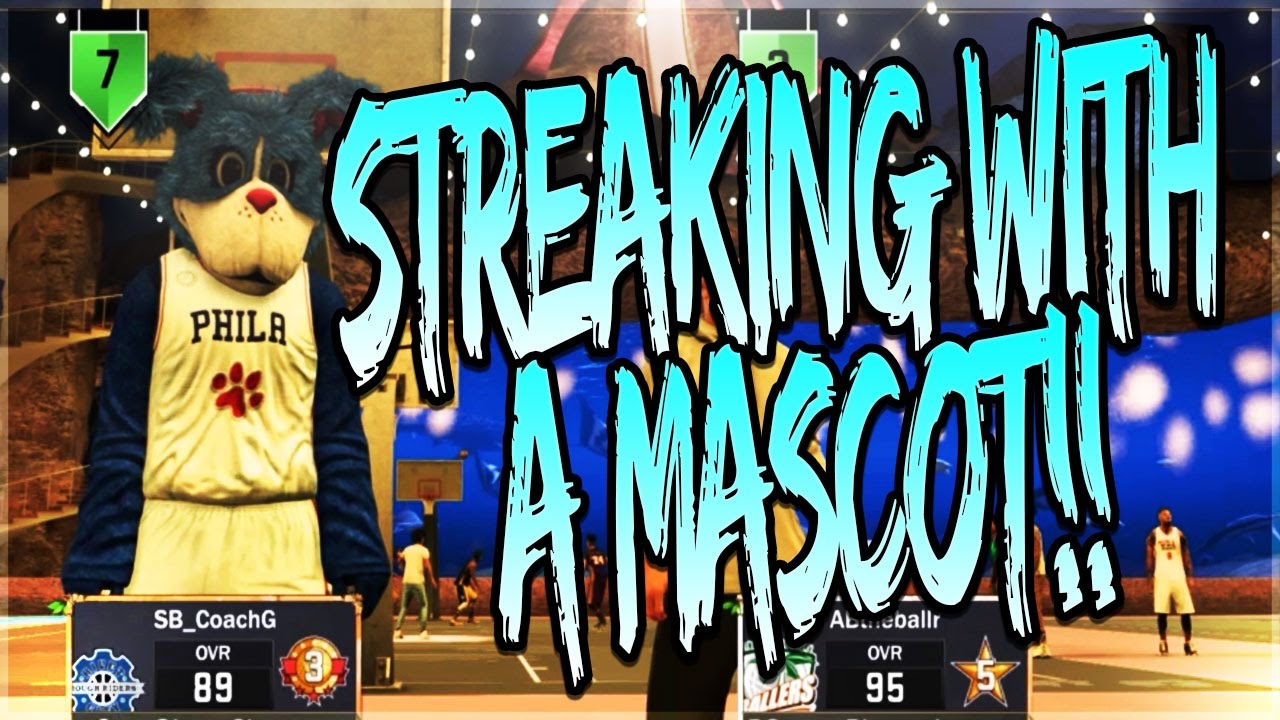 STREAKING WITH #1 PARK PLAYER FROM RIVET!! MASCOT GAMEPLAY!! NBA 2K17 MYPARK