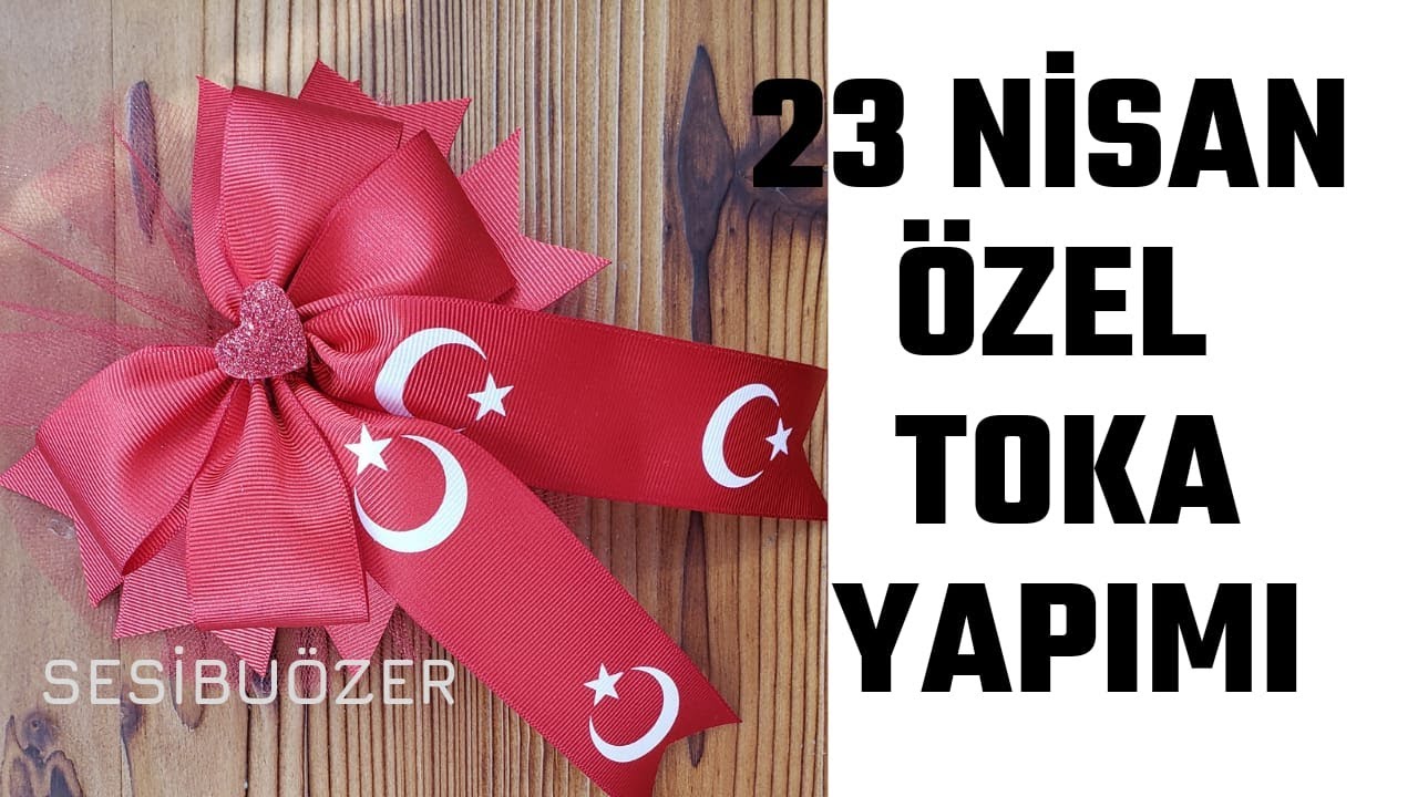 TÜRK BAYRAĞI FİYONK TOKA YAPIMI / 23 Nisan Toka Yapımı / 29 Ekim Toka Yapımı / 19 Mayıs Toka Yapımı💗