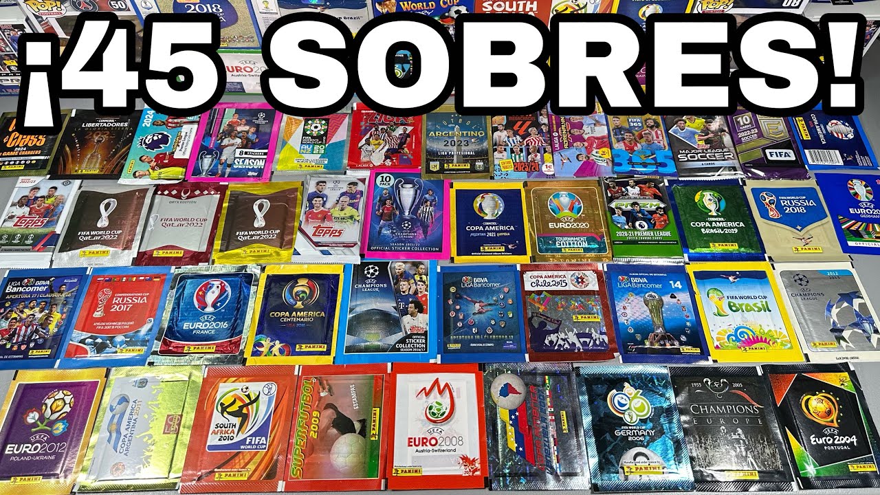 ¡ABRIENDO 45 SOBRES DE DIFERENTES COLECCIONES!