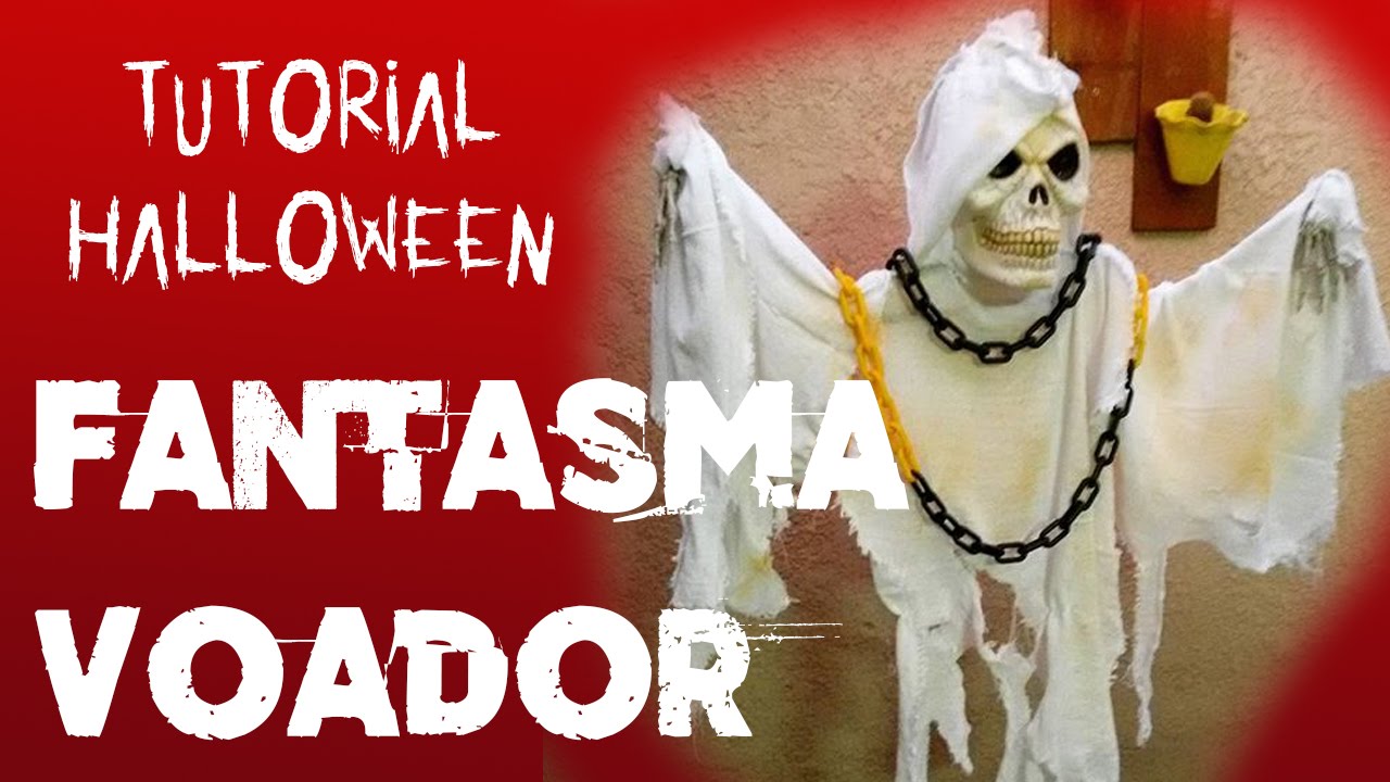 [DIY] TUTORIAL DE HALLOWEEN - FANTASMA VOADOR