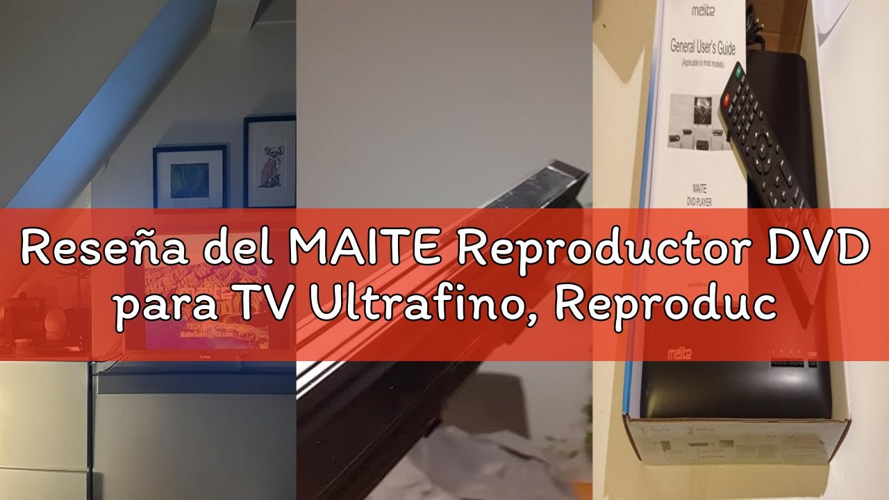 Reseña del MAITE Reproductor DVD para TV Ultrafino, Reproductor DVD HDMI Compacto, Disc Player multi
