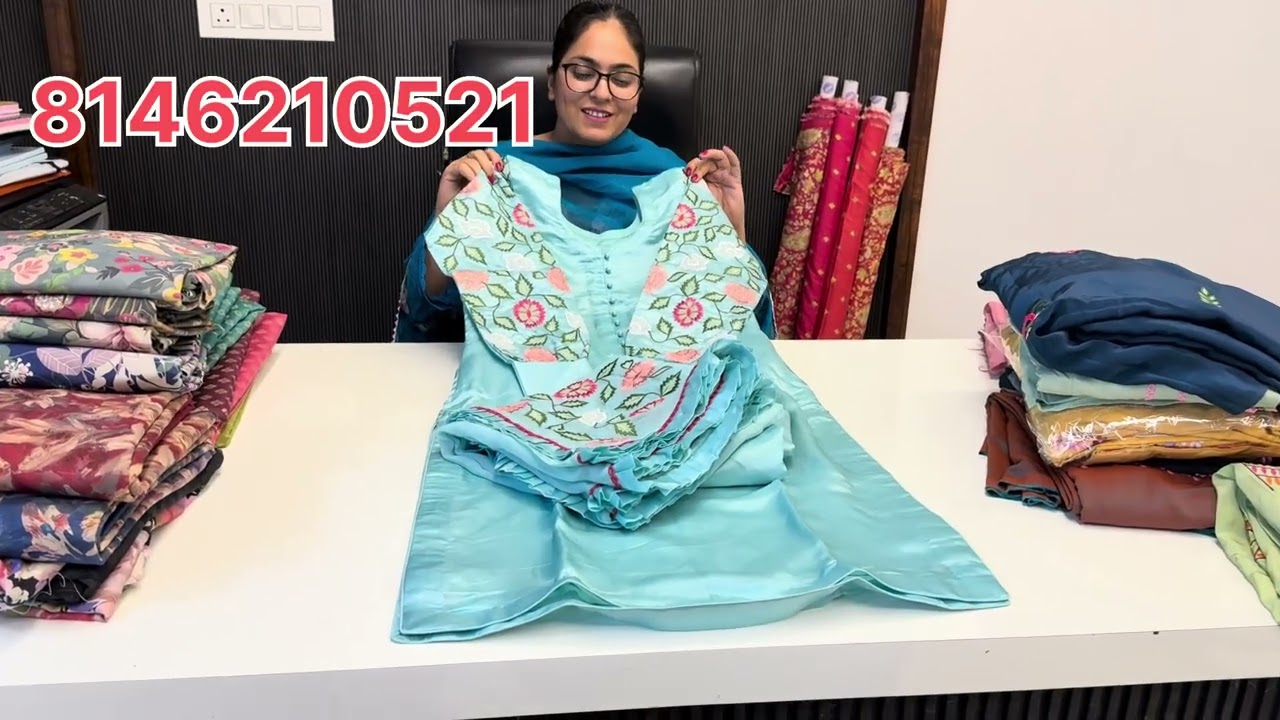 ਇਸ ਤਰਾ ਬਣਦੇ ਨੇ  ਮਸ਼ੀਨ ਵਰਕ ਦੇ ਪਾਰਟੀ ਵੇਅਰ ਸੂਟ || by Bhaina Da Boutique 